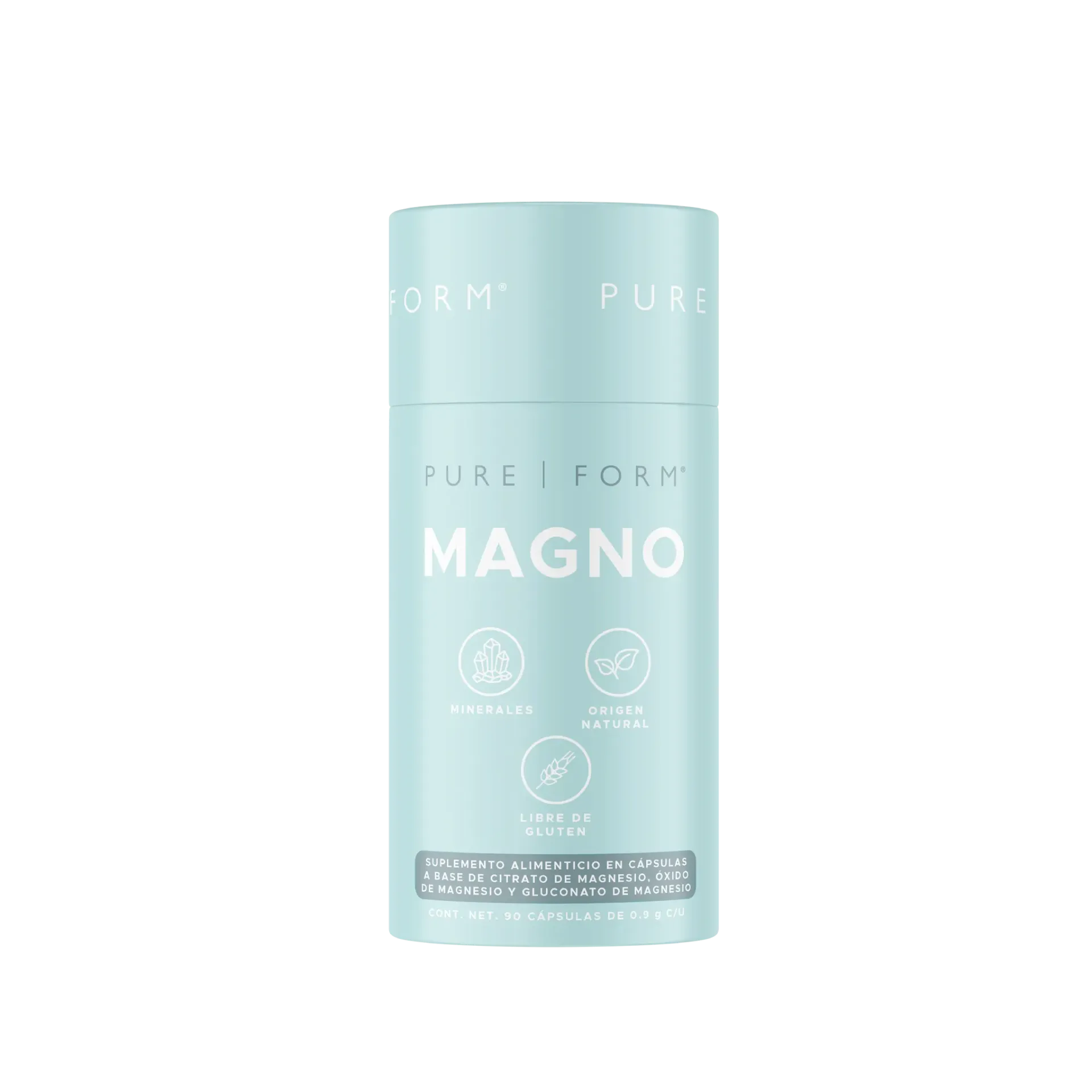 Magno | 4 Fuentes de Magnesio 90 Cápsulas | Pure Form